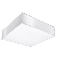 Anbauleuchte HORUS 2xE27 Deckenaufbauleuchten Square 35cm Modern Weiß SOLLUX