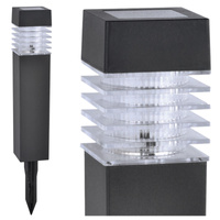 LED-Solar-Gartenlampe 40 cm Schwarz MARTIN GOLDLUX (Polux)