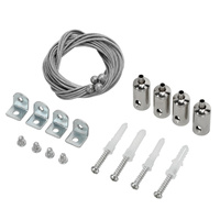 Montageset Kabel für LED-Paneelaufhängung Stahl Kobi