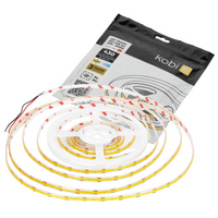 Außen-LED-Streifen 5W 430lm 3000K Warm 1600LED 12V 5m IP65 CRI90 Tramo Premium Kobi