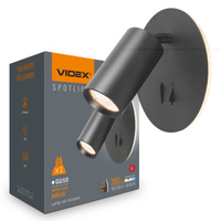 Wandleuchte Wandleuchte 5W 380lm 2700K Warm Black Videx