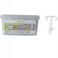 Doppelhaken-Montagehalter USMP-3-BIS YDYp für Flachkabel 500 Stück ECOLIGHT