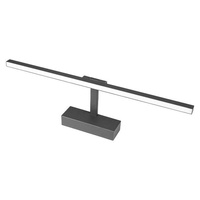 LED Wandleuchte über Spiegel 12W 600lm 4000K 116° Schwarz 50cm Lappa Masterled