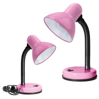 Schreibtischlampe Tischleuchte Verstellbar E27 Rosa Lachend Spott Kobi