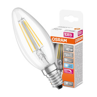 E14 B35 LED Lampe 4,8 W = 40 W, 470 lm, 4000 K, neutral, 300 °, OSRAM SUPERSTAR-Filament, dimmbar