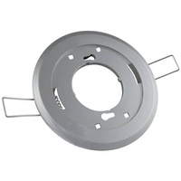 Feste runde silberne Einbauleuchte GOLDLUX (Polux) GX53 Kunststoff