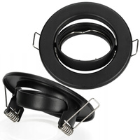 Flush-mounted GU10 Halogen Einbaustrahler Schwarz Rund Decoro Kobi