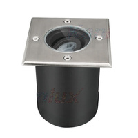 Gartenleuchte Bodenmontage BERG AD GU10 IP67 Quadratisch Silber Kanlux