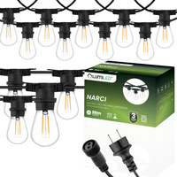 Garten Girlande Outdoor-Lichterkette 20m 40x E27 Glühbirnen 1W 2700K NARCI Lumiled