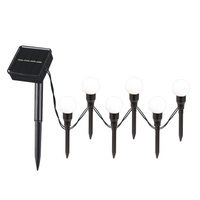 Solar Girland 6x angetriebene Kugel Garten dekorative IP44 3000K Warm