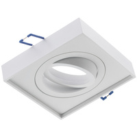 Einbaustrahler GU10, Einbauspot HALOGEN 20mm Quadrat Tube beweglich Weiß MIDI LUMILED