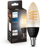 LED-Glühbirne Kerze E14 B40 4.6W CCT PHILIPS HUE Weiß & Ambiance Filament Bluetooth Zigbee