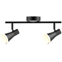 Decken-/Wandleuchte verstellbar 8,4W LED BERG 2 schwarz 3000K GOLDLUX (Polux)