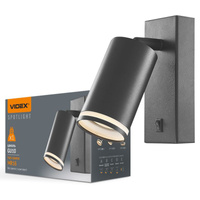 Wandleuchte Wandleuchte 1x GU10 Schwarz KENT Videx