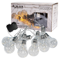 Batteriebetriebene LED-Gartengirlande 2,1 m betrieben mit 2 x AA-Batterien SMOLED GOLDLUX (Polux)