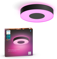 Plafond LED Xamento Deckenleuchte für Badezimmer Schwarz 33.5W 38cm IP44 CCT RGB PHILIPS HUE Bluetooth