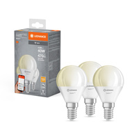 3x LED Lampen E14 P40 4,9 W 470 lm 2700 K Warm SMART+ WiFi Dimmbare Mini-Glühbirne LEDVANCE