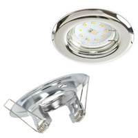 Halogen Flush Mount GU10 MR16 OH14 Chrom Kobi