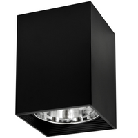 Quadratische Aufputz-Deckenleuchte JUPITER K17 DOWNLIGHT E27 Schwarz