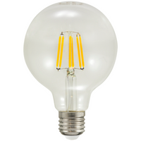 E27 G95 LED Leuchtmittel 7,5W = 75W 1055lm 3000K Warm 360° GOLDLUX Filament (Polux)