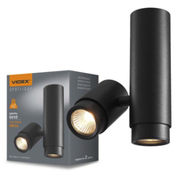 Aufbauleuchte Deckenleuchte LED Röhre 2xGU10 Schwarz VIDEOX