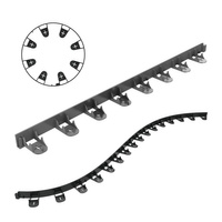 Garten-Rasenkante Flexibel Schwarz UNIBORD 100cm Stark Frostsicher CELLFAST