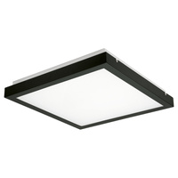 Plafond LED-Deckenleuchte TYBIA Mikrowelle Bewegungssensor 38W 3800lm 4000K Schwarz KANLUX