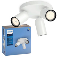 LED PONGEE Deckenleuchte 3x GU10 Reflektor bewegliche Leuchte Weiß PHILIPS