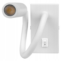 LED-Wandleuchte Flexible Lesewandleuchte LEO 3W 4000K Weiß