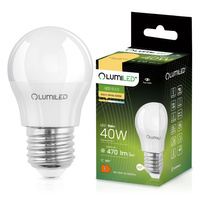 LED Lampen E27, Glühbirne P45 5W = 40W 470lm 120° 3000K LUMILED