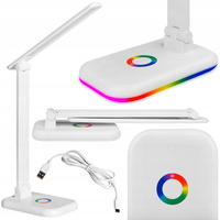 Verstellbare Nachttischlampe ALMA LED 12W 960lm CCT + RGB Dimmbar Weiß MasterLED