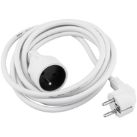 Stromverlängerungskabel Steckdose mit Erdung 3 m 3 x 1,5 mm 16 A weiß ECOLIGHT