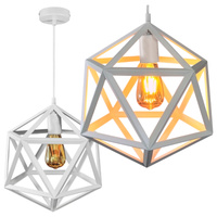 Geometrische Hänge-Deckenleuchte IL MIO DENMARK 1xE27 Weiß - GOLDLUX (Polux)