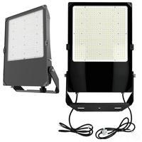 LED-Außenstrahler Garten 500W 77500lm 4000K Neutral Dimmbar 60° IP66 IK08 Schwarz US Kobi