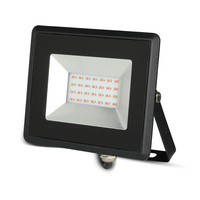 LED Fluter 20W 1700lm IP65 Schwarz Rotlicht SMD VT-4021-C V-TAC