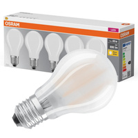 5x LED Lampen E27 A60 7W = 60W 806lm 2700K Wärme 300° Filament OSRAM