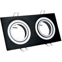 Deckenleuchte DOUBLE SOUTH OPAL GOLDLUX (Polux) SCHWARZ GU10