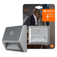 Nightlux LED-Treppenleuchte Silber 0,3W 10lm 4000K IP54 Ledvance Bewegungssensor