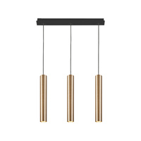 EYE III Pendelleuchte 7863 Nowodvorski Schwarz-Gold 3xGU10 Hängende Decke Modern