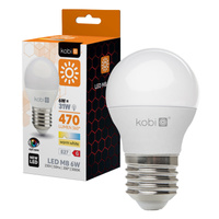 LED-Lampe E27 Ball 6W 470lm 3000K Warm 200° Kobi