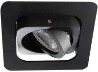 Quadratische Halogen-Deckenleuchte beweglich ALREN MR16 GU10 schwarz IP20 Kanlux