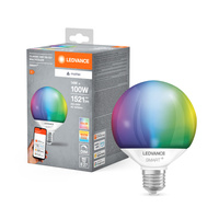 LED-Glühbirne E27 14W = 100W 1521lm RGBW CCT Dimmbar SMART+ WiFi Globe Ledvance