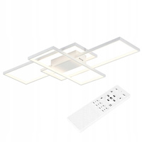 Geometrische Deckenleuchte PLAFON LED-Kronleuchter 130W 3000K-6500K weiß + Fernbedienung