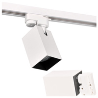 GU10 Weiß+Schwarzer Stromschienenstrahler für Lichtbänder Square POLUX