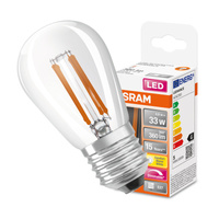 LED-Lampe ST45 E27 4.8W = 33W 360lm 2200K Warm 320° Dimmbar Retrofit Glühfaden CLASSIC Osram