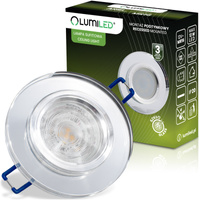 Glas-Einbaustrahler GU10, MR16 Einbauspot HALOGEN Runde Fest Transparent ARIEL LUMILED