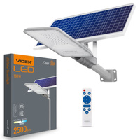 LED Solarstrahler 50x LED 100W 2500lm 5000K IP65 VIDEX Dämmerungssensor mit Fernbedienung