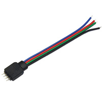 RGB-LED-Streifenanschluss 4PIN-Stecker mit 10-mm-Kabel