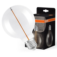 LED Dekorative Glühbirne G95 Sphere E27 2.2W = 16W 150lm 2700K Warm 320° Filament Vintage 1906 Osram