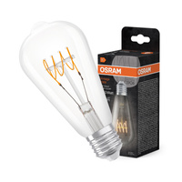 Dekorative LED-Glühbirne ST64 Edison E27 4.8W = 40W 470lm 2700K Warm 320° Filament Dimmbar Vintage 1906 Osram